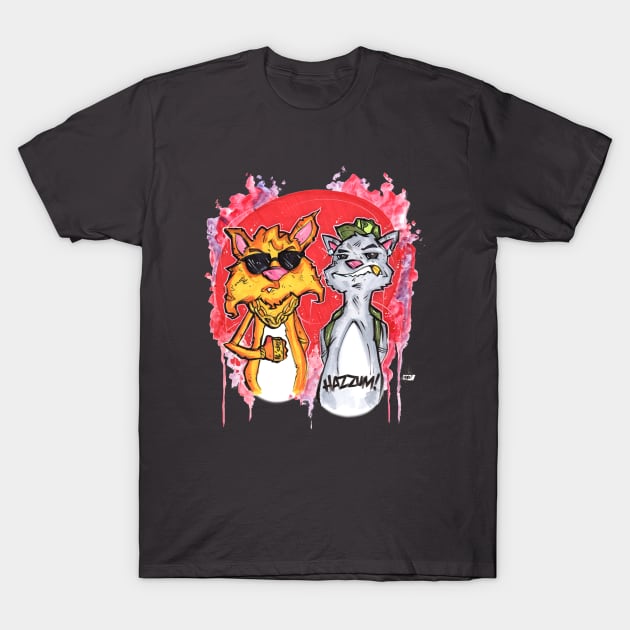 Gangsta Kitties T-Shirt by Hazzum